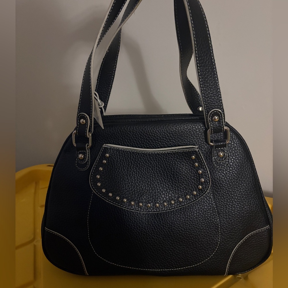 Maxx New York Black Bowling like 90 Handbag NWT